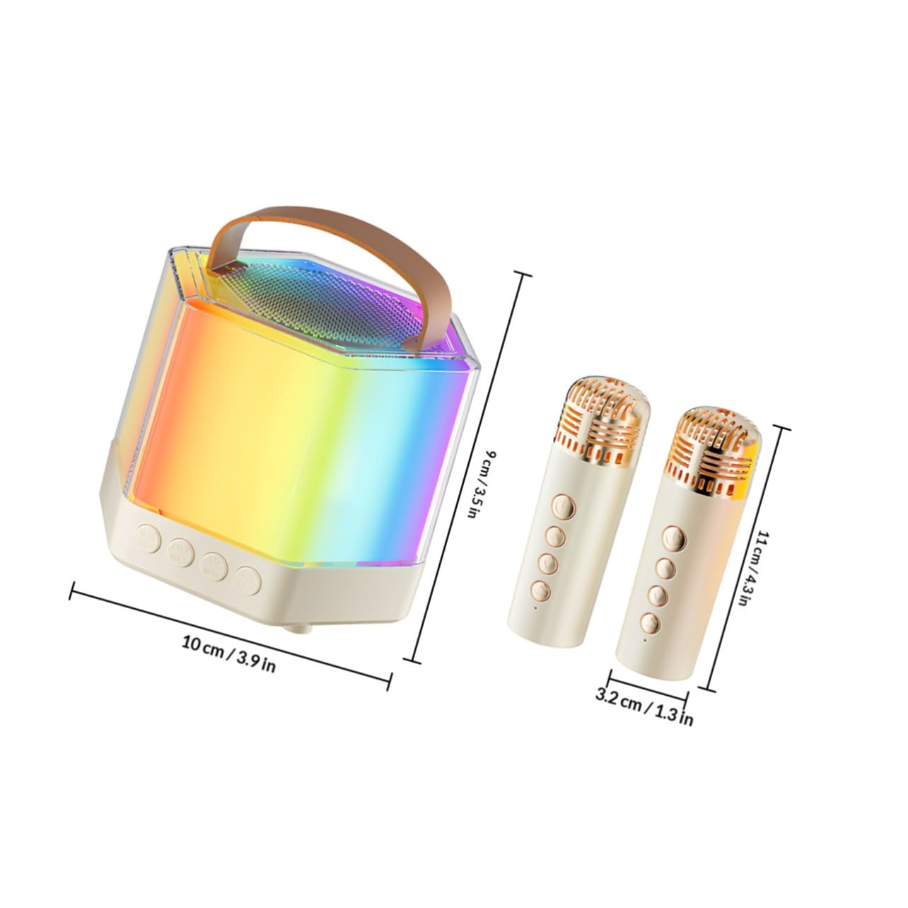 Mini Máquina de Karaoke Portátil con Micrófono y Altavoz