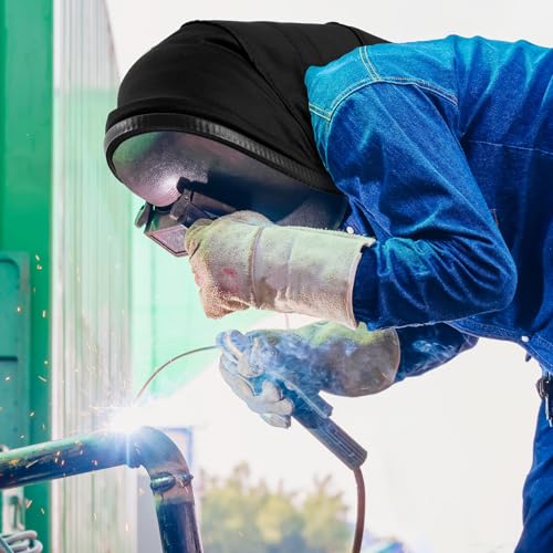 Cubre casco de soldadura algodón FR extensión para casco negro miniatura 6
