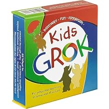 GROK Kids Conversation Cards for Ages 3-10 | Children Play to Learn, Build Confidence, and Express Emotions | Learning Aid for Parents and Professionals | 22 Games, Booklet Included