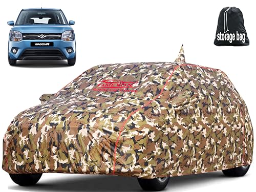 Image of Marruti Wagon R Car Cover Waterproof with Free Bag and All Weather for Car Cover,100% Waterproof Outdoor Car Covers Rain Snow UV Dust Protection. Custom Fit