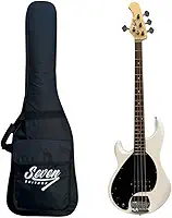 ContraBaixo Seven Music 4 Cordas WH Branco SBM-47 - LH C/Bag