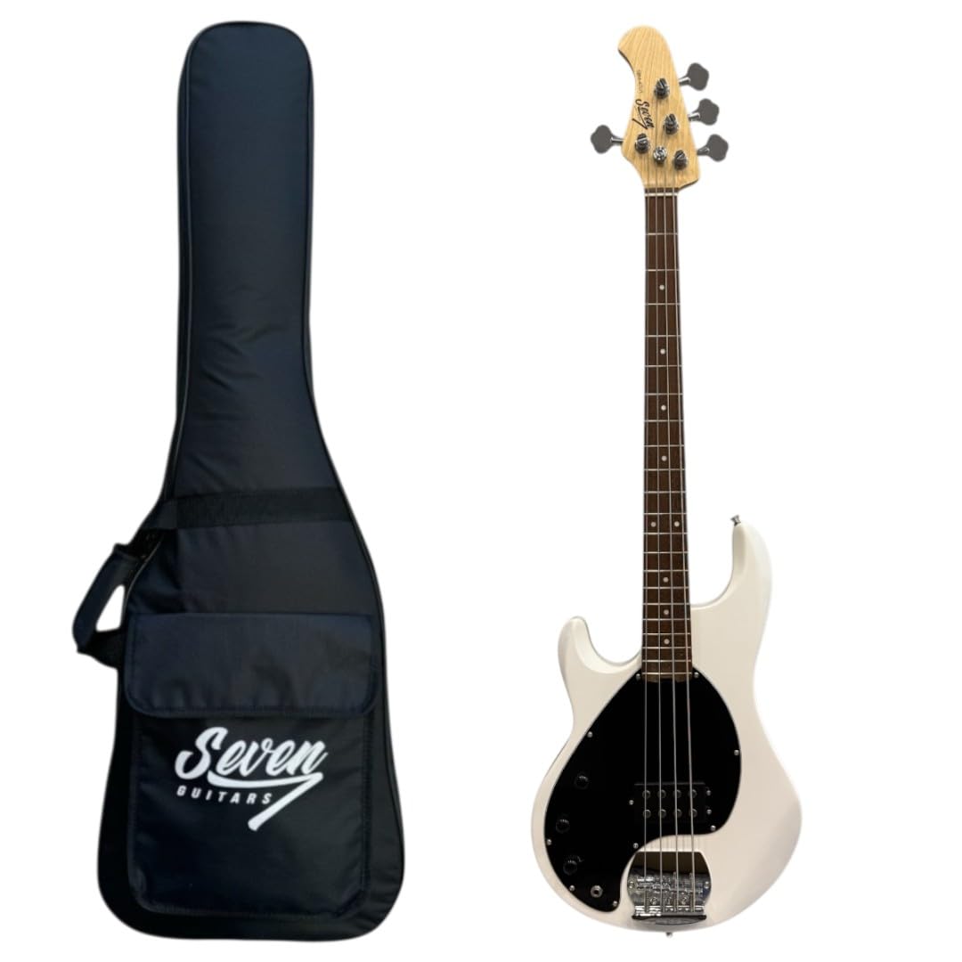 ContraBaixo Seven SBM 47 - CANHOTO - 4 Cordas WH Branco - LH C/Bag
