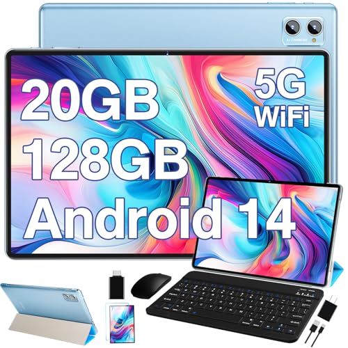 Android 14 タブレット 12GB RAM 128GB ROM 10 Inch Tablet, Android 14 with 12GB RAM+128GB ROM (Expand