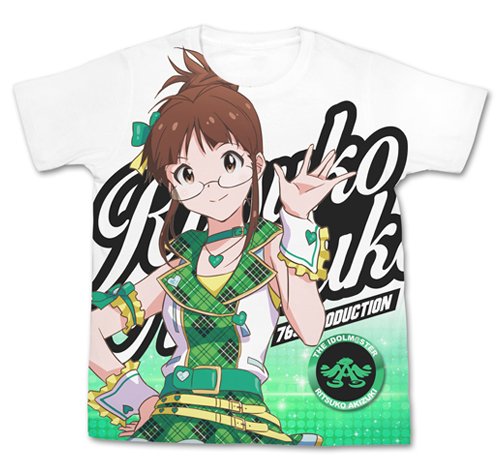 T-shirt Ritsuko Akizuki THE IDOLM@STER en taille L pour afficher sa passion du jeu