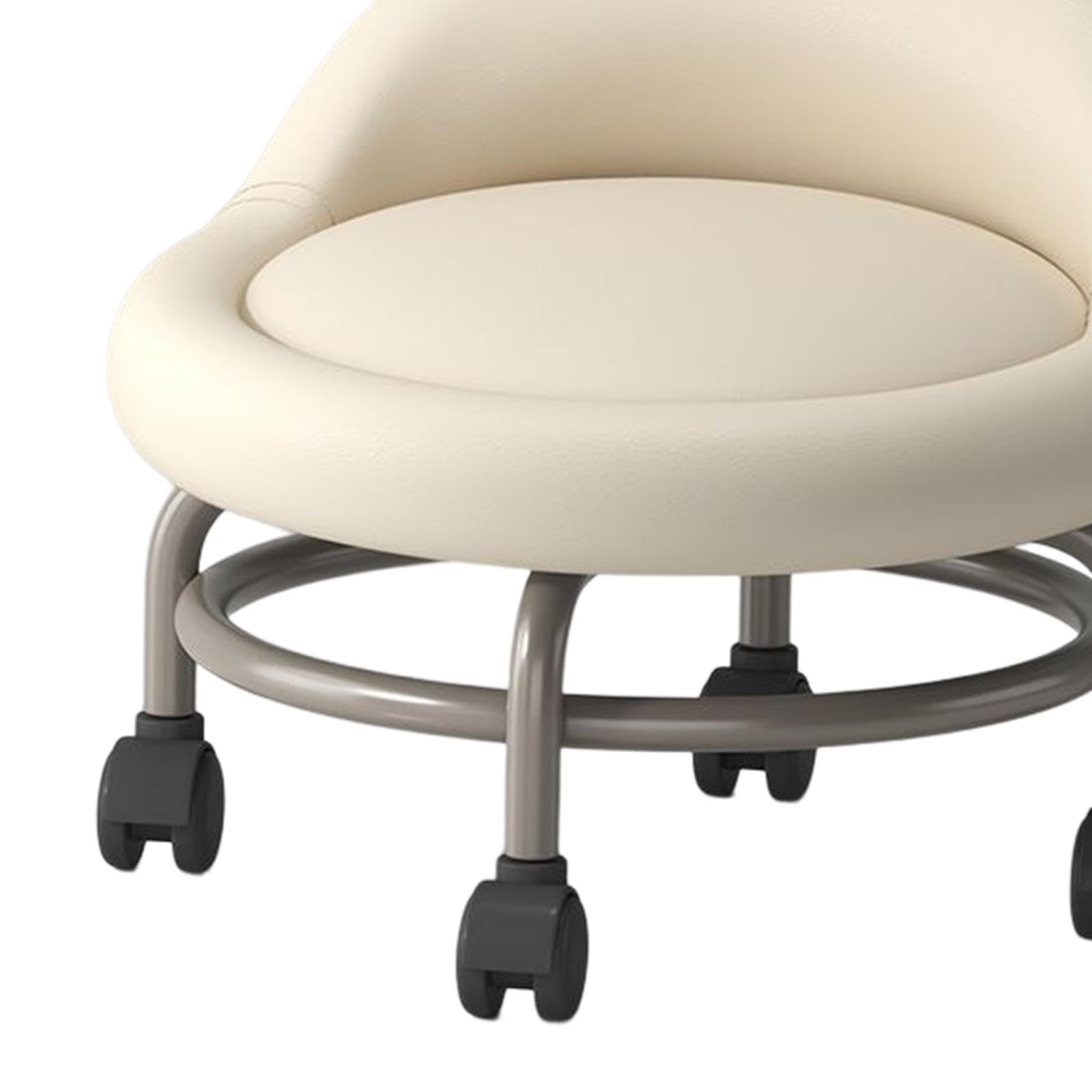 Low Rolling Stool with Universal Wheels Step Stools for Party Use Beige|Home Decoration Items for Living Room Durable Home Garden Tool Kit for Soil Cultivator-image-32