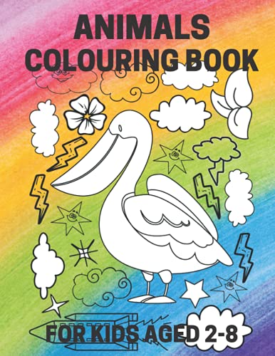 ANIMALS COLOURING BOOK FOR KIDS AGED 2-8: Best for Gift | For Girls and Boys |For Animals Lovers|20 Cute Animals for Coloring | for children aged ... Book for Kids |Pajama Party for Girls image 2