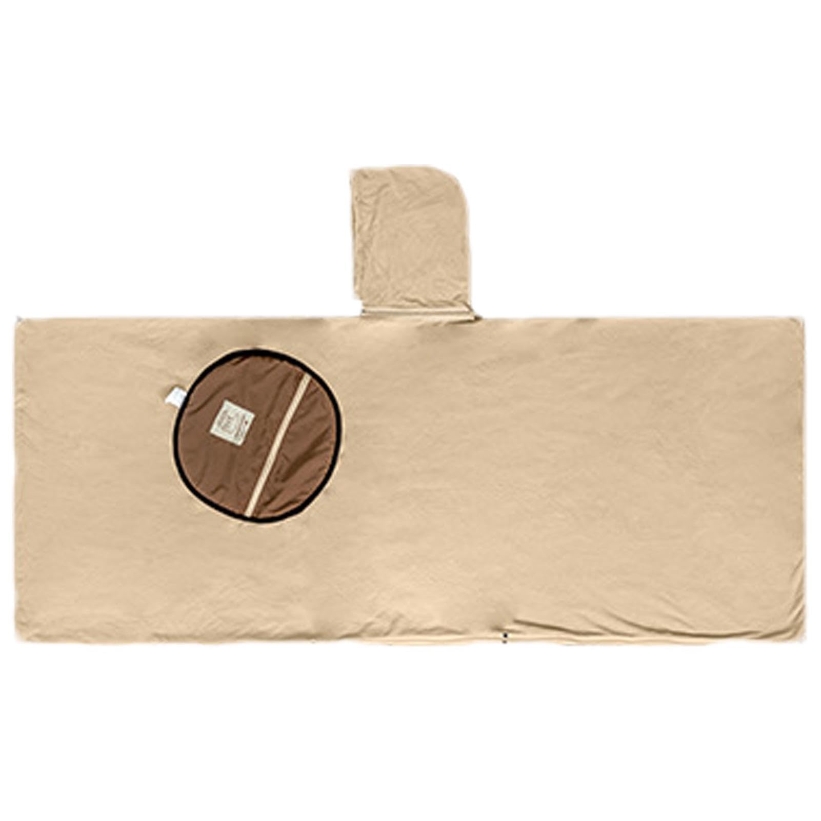 Survival Poncho, Fleece Camp Poncho, Schlafsack Poncho, Mehrzweckponcho mit Kapuze, Campingdecke, Winddicht Camping Poncho, Outdoor Camping Decke, Poncho Schlafsack, Camping Survival Gear