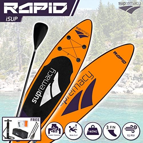 Supremacy 2022 Rapid Inflatable Stand Up Paddle Board iSUP SUP 325x76x15 10.6ft Complete Set