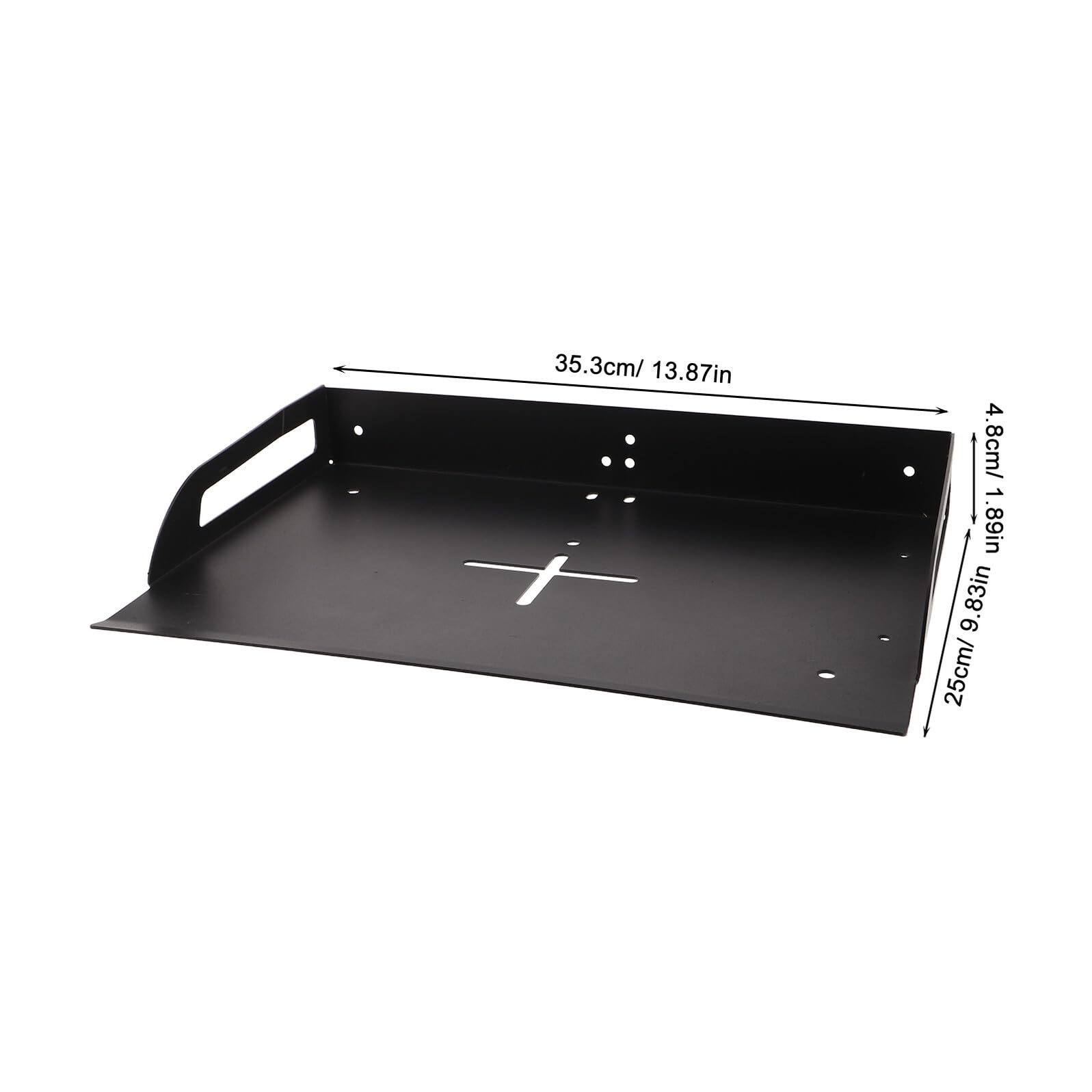 Supporto da parete regolabile per proiettore, con supporto per scatola cavi e supporto per router, ideale per ufficio, casa, aula e apparecchiature AV