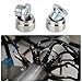 LEDAUT M18X1.5 Stepped Mounting Bung and Plugs Stainless Steel(2 Bungs/2 Plugs) Fittings Weld Bung