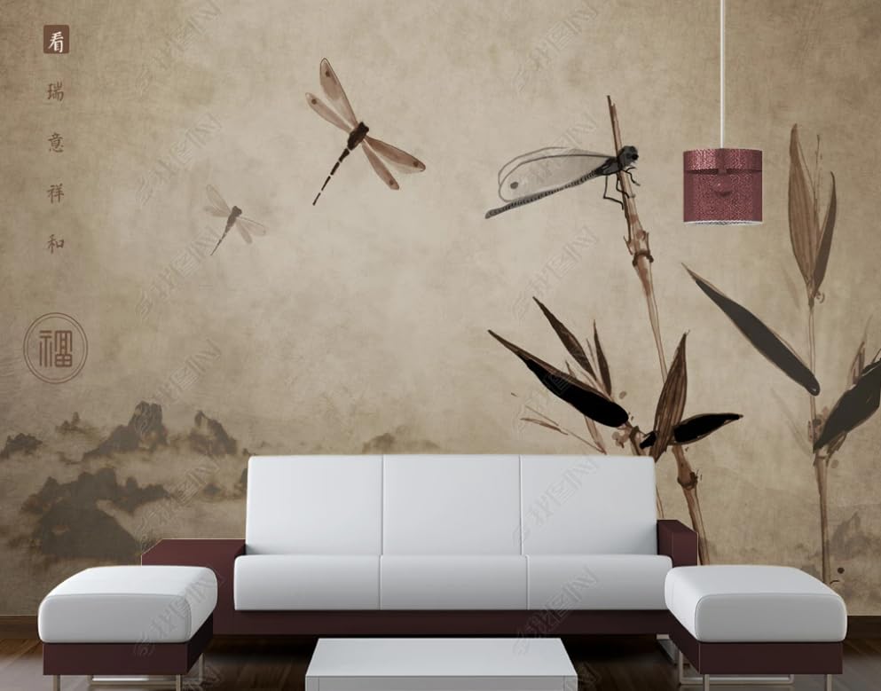 Papier peint intissé oiseaux et fleurs pour créer une ambiance nature dans la chambre