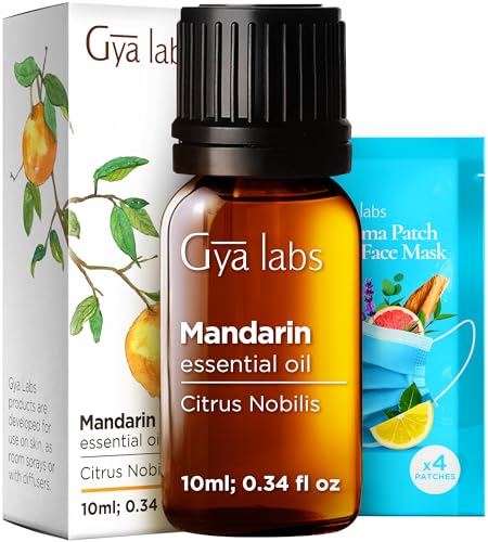 Image of 100% Pure Mandarin Essential Oil - 0.34 Fl Oz - Mandarin Oil for Hair, Skin, Diffuser, Aromatherapy & DIY Candle Making Scent