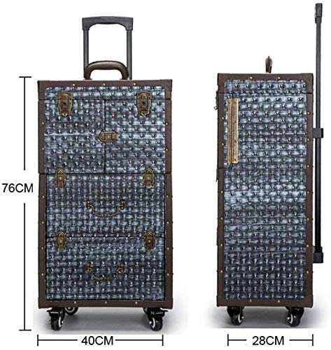 BYCDD Trolley Kosmetikkoffer Schminkkoffer, Multikoffer Etagenkoffer Taschen mit 360° Rollen Tragbarer Abnehmbar Beauty… – Bild 7