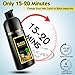 Black Hair Dye Shampoo 3 in 1, Herbal Shampoo Hair Dye for Women Men, Grey Coverage 16.9fl oz