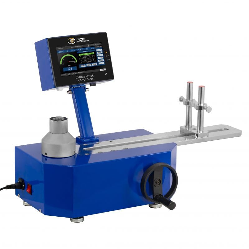 PCE Instruments, PCE-TCT 100 Torque Tester for Wrenches, Measures 0.01–100 Nm, with Peak Hold, Real-time Curve Display, USB/RJ45 Data Transfer, and Direction Indicator