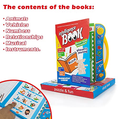 NHR-Kids-Intelligence-Book-English-Letters-Words-Learning-Sound-Book-Fun-Educational-Toys-Activities-with-Numbers-Shapes-Animals-Phonetic-Learning-Book-for-Toddlers-E-Book-Multicolor