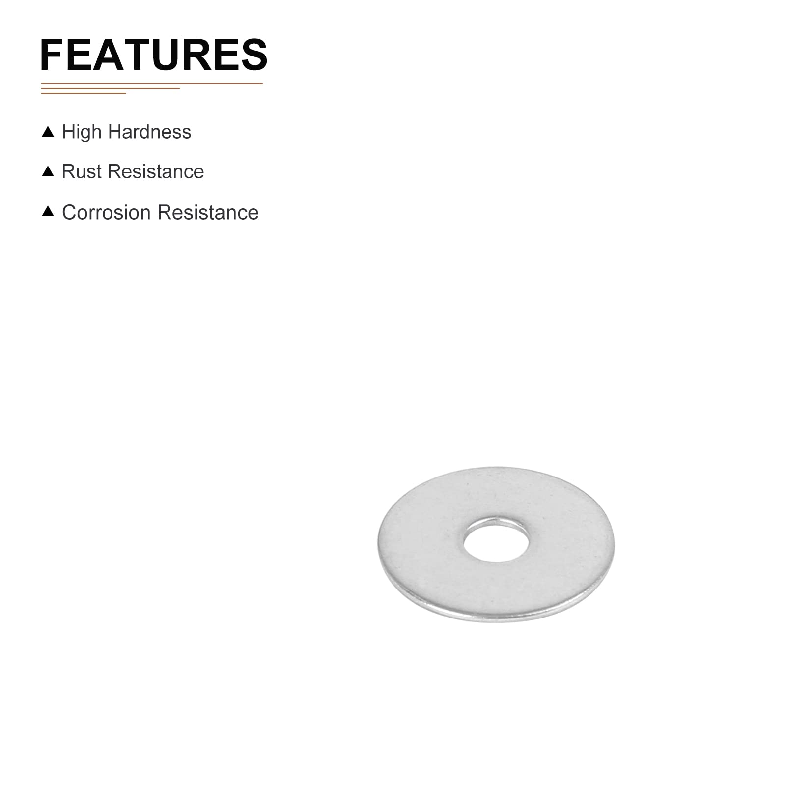 DTGN 5mmx20mmx1mm(IDxODxT) Stainless Steel Flat Washers - 55Pack - Good for Industrial Machinery - Flat Ring Gaskets - Silver Tone - Image 3