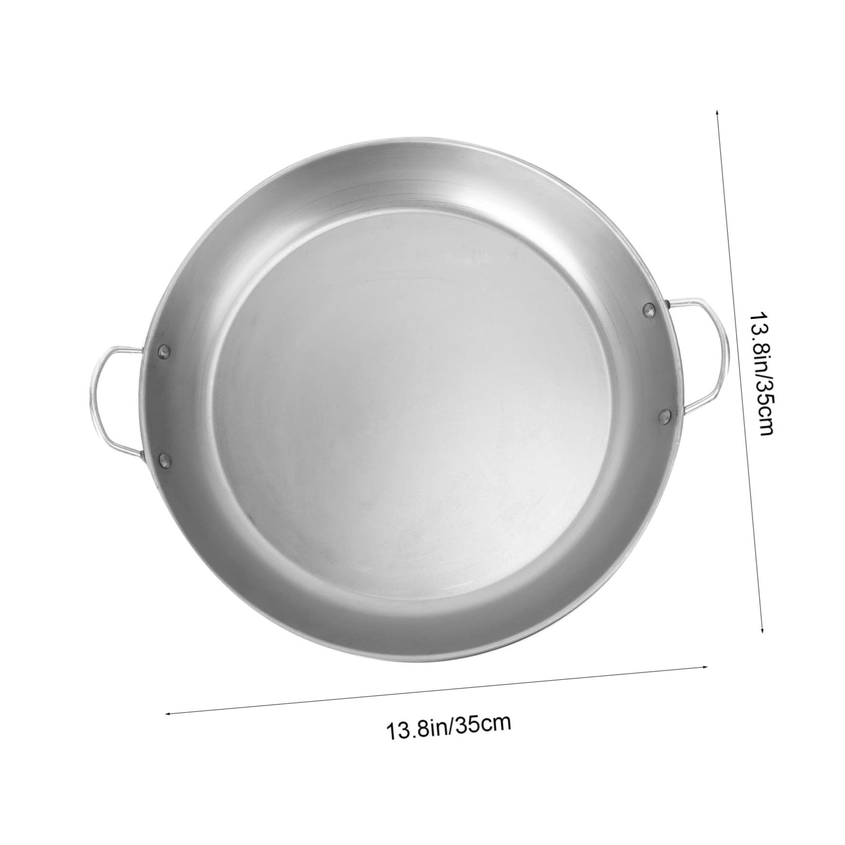 PRETYZOOM Practical Outdoor Cooking Iron Plate Barbecue Pot Steak Grilling Pan for Family Use