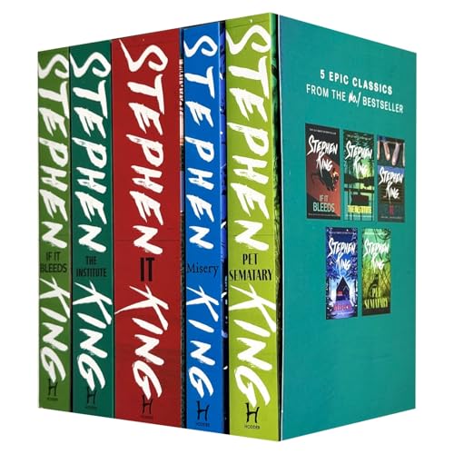 Image of Stephen King Classic Collection 5-Book Box Set - If It Bleeds, The Institute, IT, Misery, Pet Sematary