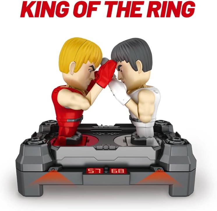 Miniatura 8 de Juguete de boxeo electrónico con pantalla de puntuación, juegos de boxeo de tablero para niños, robots RC de perforación interactivos para el