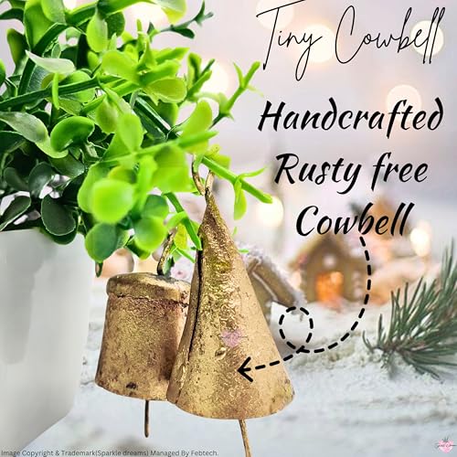 Sparkle Dreams CONE,CYLINDER-BELLS202 Shabby Chic 20 Pieces Country Rustic Handmade Christmas Jingle Bells Hanging Decorative Bells thumb #3