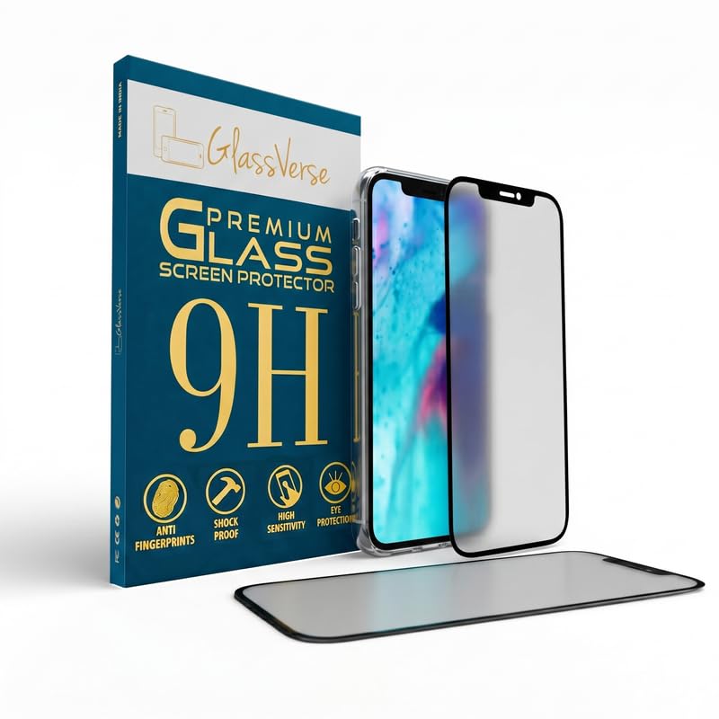 Image of GlassVerse 9H Tempered Glass For Apple Iphone 11 Pro Max (PACK OF 1) with Free Installation Kit. Full screen Coverage - 6.5 inch