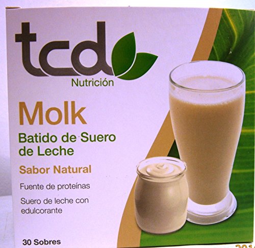 Tcuida Molk Batido De Suero De Leche Sabor Natural, 30Sobres