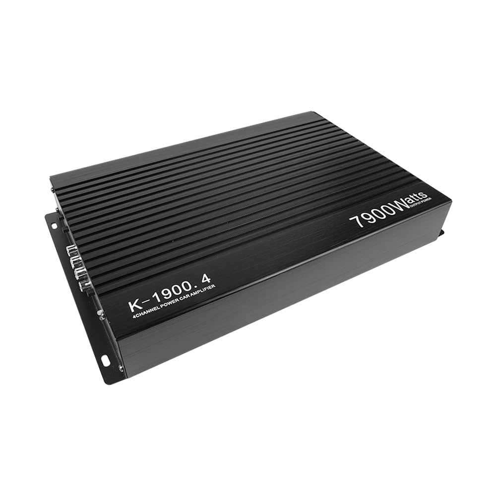 Amplificador de Potencia estéreo para automóvil, Amplificador de Potencia de Audio de Clase A/B de 4 Canales de Alta Potencia, Amplificador de Alta Potencia de 7900 W para un Rendimiento