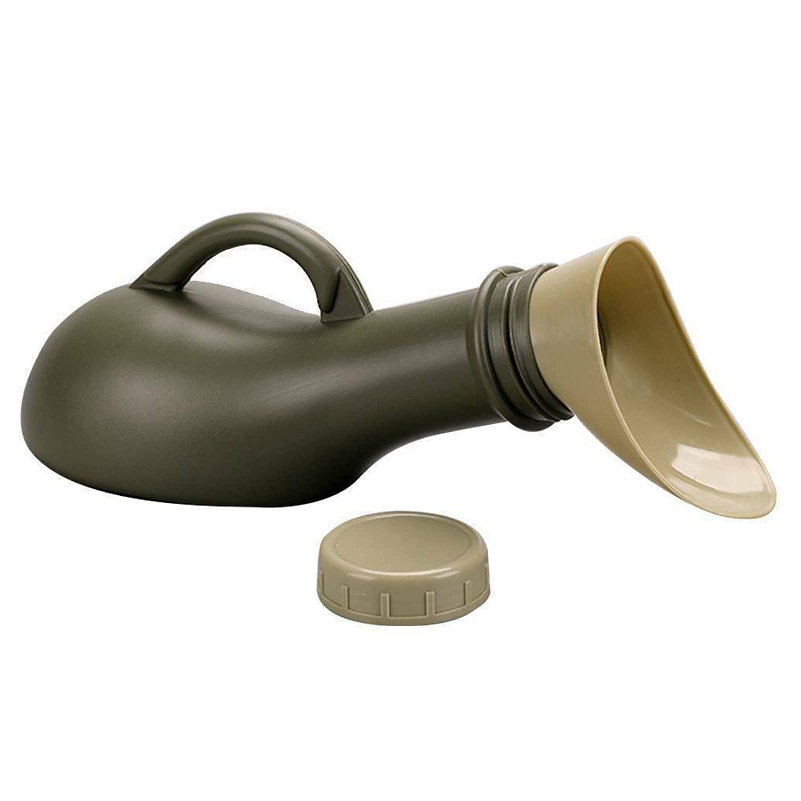 NUOMIUnisex Urinal Bottle Portable Pee Bottle with a Lid and Funnel Plastic Travel Toilet Urinal for Men and Women Hospital Camp Car, 1000 ML