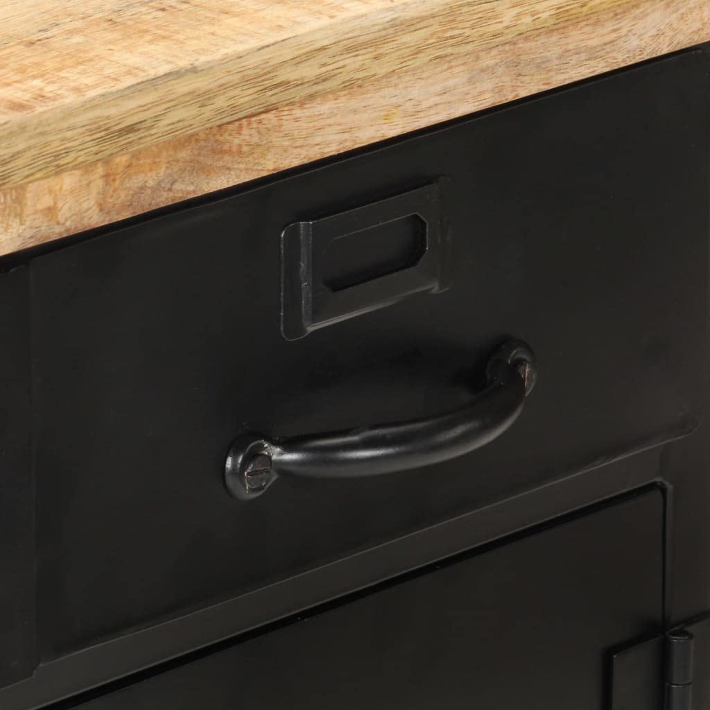 Aparador de Cocina Aparador multifuncionalAparador de Madera de Mango Rugosa 60x30x76 cmAdecuado para Cocina Comedor