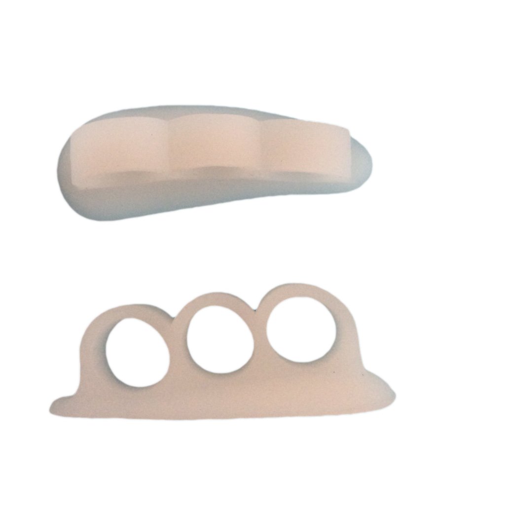 Hammer Toe Relief - 2 Soft Gel Straightener for Pain Relief and Hammertoes Correction, Medium Size