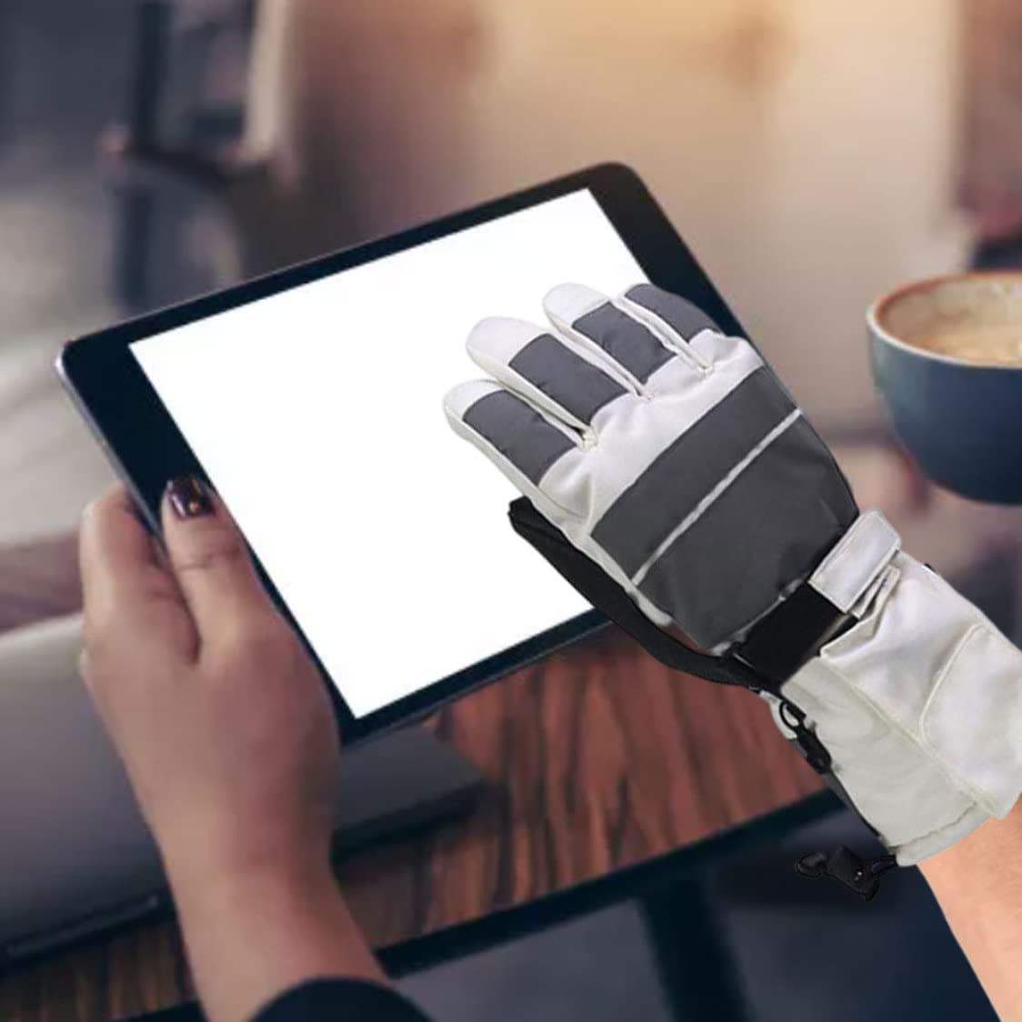CHEWYNP Guantes térmicos de Invierno para Hombres y Mujeres - Guantes Impermeables para Pantalla táctil Guantes térmicos Antideslizantes para Senderismo Patinaje Esquí Snowboard Ciclismo y