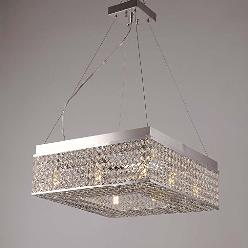 Preisvergleich Produktbild LED-Kristall hängenden Lichter Square einfache Schlafzimmer Wohnzimmer Deckenleuchte, 220 (V) 40 (W) / G9