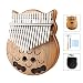 Owl Kalimba Thumb Piano 17 Keys Thumb Instrument with Number Sticker, Tuning Hammer, Protective Box and Cleanning Cloth