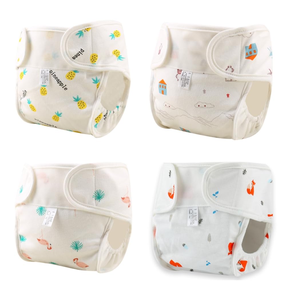 KsiTig Reborn Baby Dolls Diapers Accessories 4-Piece Pack Fit for 17-24 inch Newborn babies Girl toddler Boy Clothes Underwear