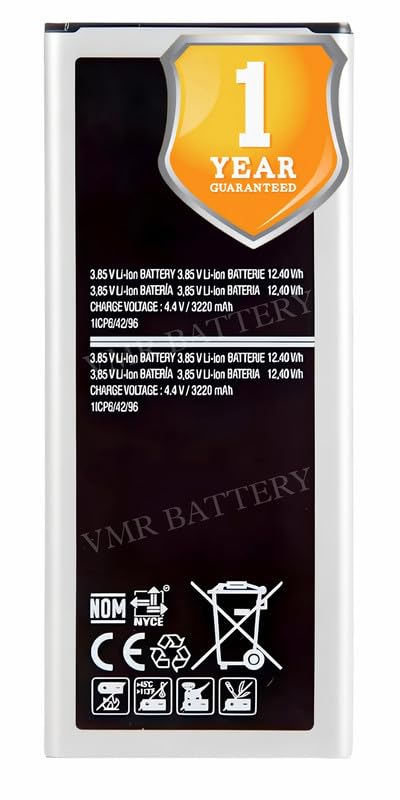 Image of Original EB-BN910BBE Battery Compatible for Samsung Galaxy Note 4 (N9100, N910C, N910F, N910G, N910H, N910K, N910L, N910S, N910U, N910W8, N910FD, N910FQ) - (3220mAh) - 1 Year Warranty K7