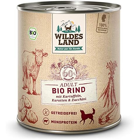 Wildes Land - Nassfutter für Hunde - Bio Rind Cover