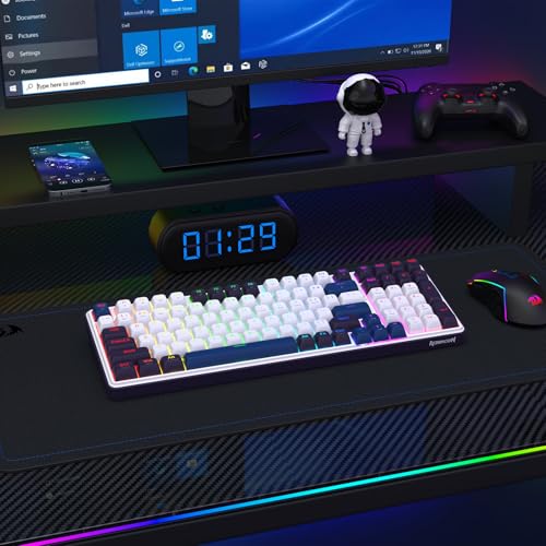 Image of Redragon K744 PRO 99 Keys Wireless Gasket RGB Gaming Keyboard, 3-Mode Mechanical Keyboard w /Hot-Swap Socket, Round PBT Keycaps & 5-Layer Noise Dampening, Custom Linear Switch
