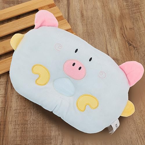 Qukaim Cat Pillow Cute Cartoon Pig Animal Shape Pillow, Cat Dog Sleeping Pillow for Cervical Spine Protection Blue - Image 2