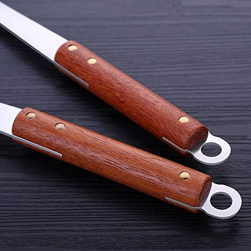 Dinnerware 2Pcs/Set Wood Handle Soup Truner Cooking Tool Sets Kitchen Utensils Stainless Steel Kitchen Utensils Sets Kitchen Gadgets Tools Set