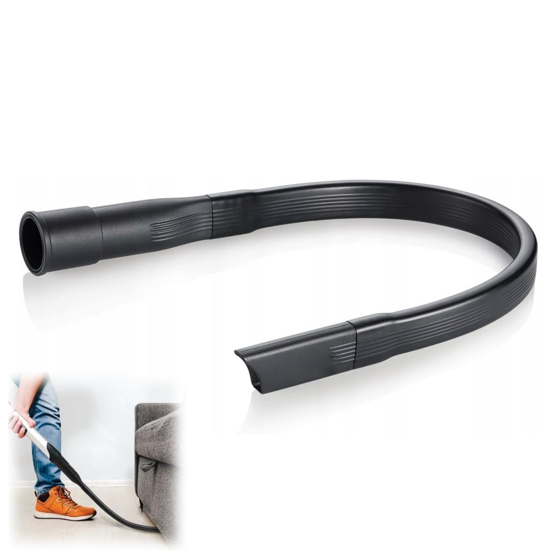 Tubi flessibili per aspirapolveri ed estrattori 1 bocchetta flessibile da 62 cm,accessorio universale per la pulizia di mobili e sottoscocca di auto,piatta e flessibile,