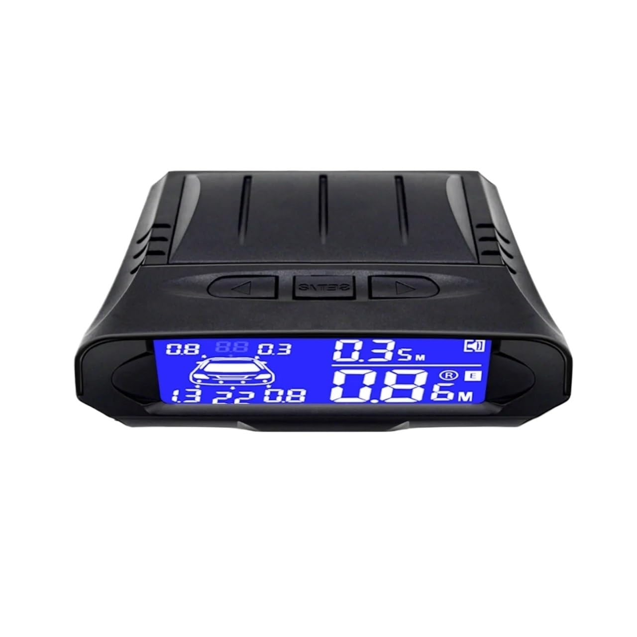 Sensori Rilevamento Distanza Sensore parcheggio con Assistenza Parktronic per retromarcia 4/6/8 rilevamento dei ciechi ad ultrasuoni Radar Anteriore e Posteriore(Matte Black,8 sensors)
