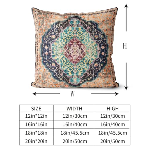 Snylcce Boho Throw Pillow Covers Set of 2, Burlywood Antique & Vintage Design, Double-Sided Pattern - Image 3