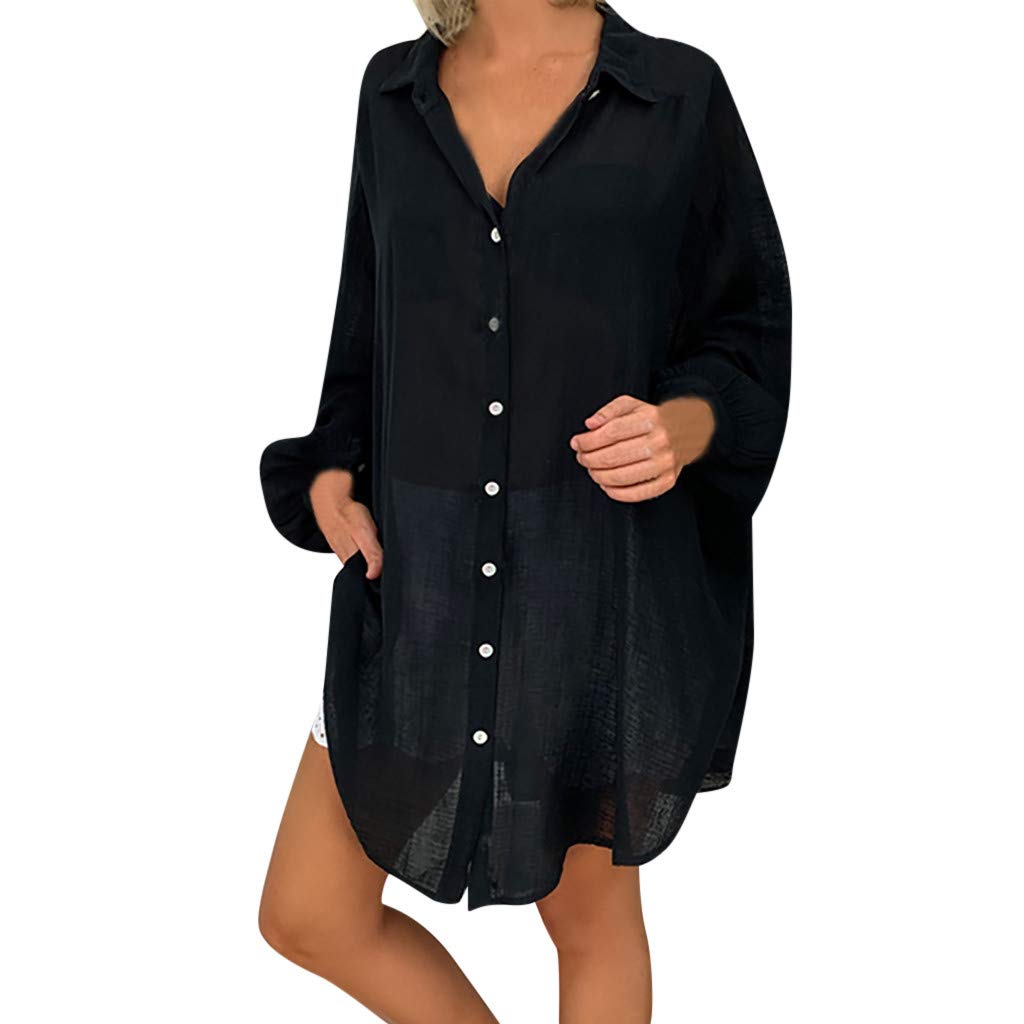 VPASS Mujer Camisetas Camiseta de Mujer Elegante Blusa Tallas Grandes Manga Corta Color sólido Lino Hombro sin Tirantes Moda Fiesta Camisa Suelto Verano Camiseta Tops Casual T-Shirt Original tee vpass (S-5XL)