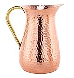 Handmade Copper Jug, Pure Copper Pitcher, 100% Copper - 1.5 Liters