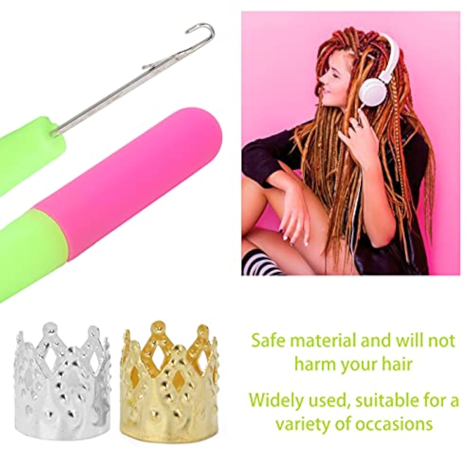 Dreadlock Needle Tool for Hair Decoration