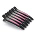 6Pcs/set Pinup Plastic Duck Bill Hair Clips Professional Non Slip Silicone band Clips Salon DIY Accessories Hairpins Hairgrip for Women and Girls (Blcak-Style1)