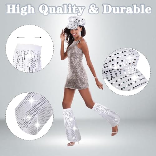 5Pcs 70s Disco Accessories, 70s Fancy Dress Women Accessories - Image 4