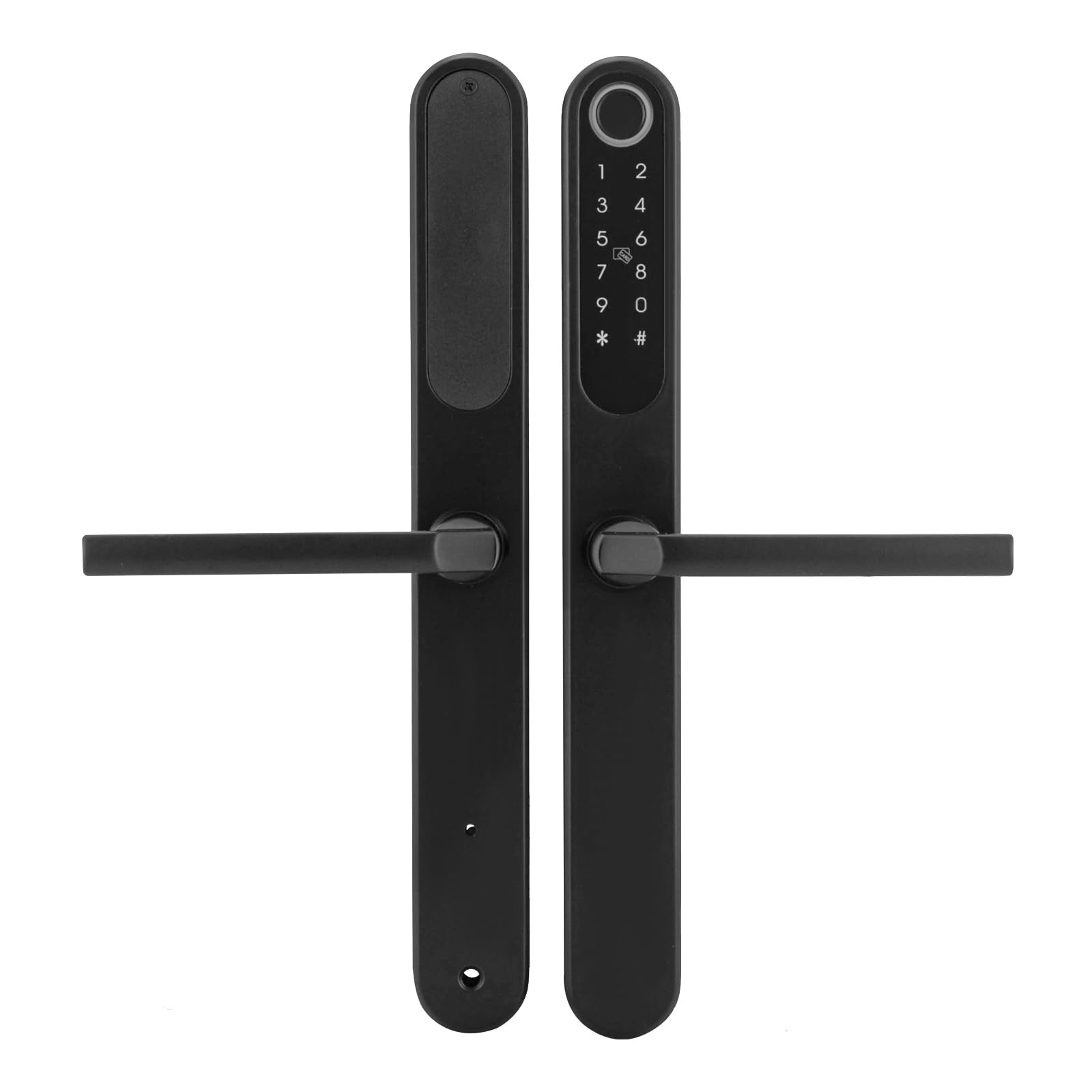 Fingerabdruck-Türschloss, Intelligentes Türschloss mit Griff, Digitales Türschloss，45-60mm Intelligentes Diebstahlsicherung Schloss für Häuser, Wohnungen