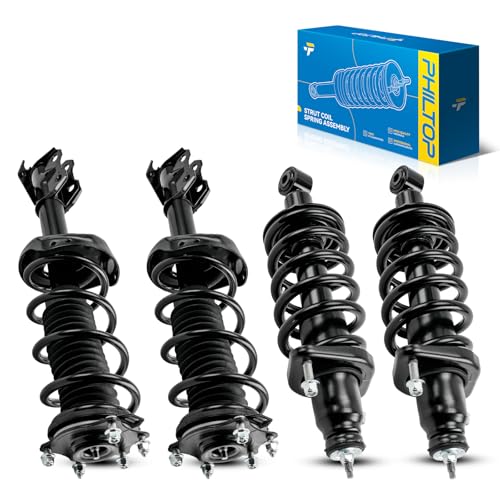 Image of PHILTOP Front Rear Complete Struts w /Spring for 2008-2011 Honda CR-V 272491 /272492 /172497L /172497R - Quick Fit Kit 4PCS